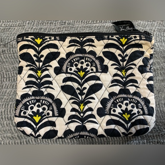 3/$20 Vera Bradley Black and Yellow Floral Cosmetic Bag Set - Picture 5 of 12